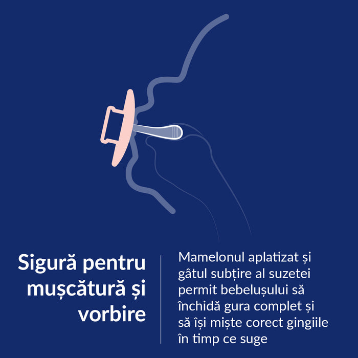 Suzeta silicon Dynamic PRIME Baby Blue/Blue, 6-18M 2 buc - 34/418, LOVI