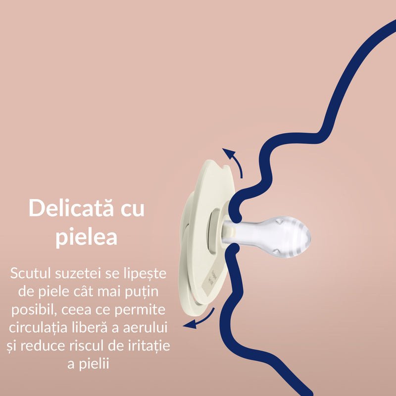 Suzeta silicon Dynamic PRIME Coconut, 0-6M 1 buc - 34/400, LOVI
