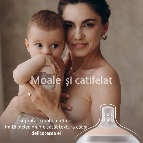 Biberon Mammafeel cu tetina anti-colic 150 ml 21/595, LOVI