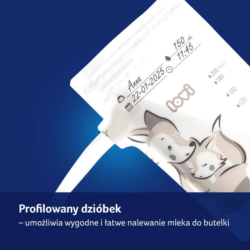Pungi pentru Stocarea Laptelui 25 Buc, 12/208