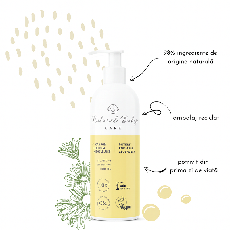 Sampon natural pentru bebelusi, 200 ml