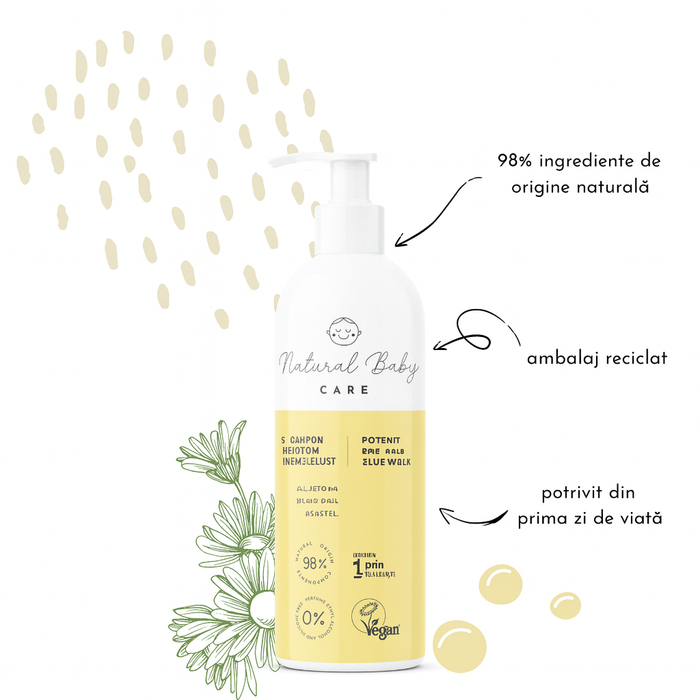 Sampon natural pentru bebelusi, 200 ml