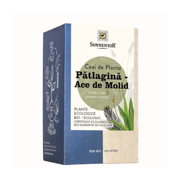 Sonnentor Ceai pllic plante Patlagina - Ace de molid, 18 plic, Eco