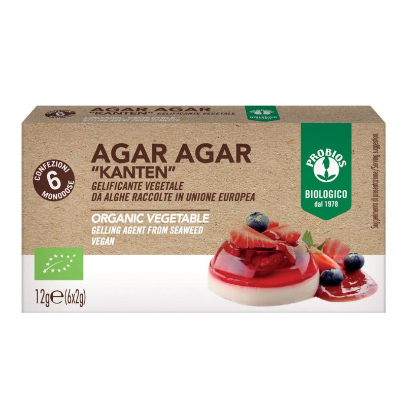 Probios Agar Agar macinat 12g (6x2g), Eco