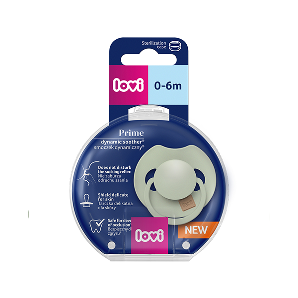 Suzeta silicon Dynamic PRIME Pistachio,  0-6M 1 buc - 34/412, LOVI