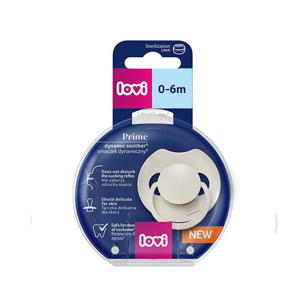 Suzeta silicon Dynamic PRIME Coconut, 0-6M 1 buc - 34/400, LOVI