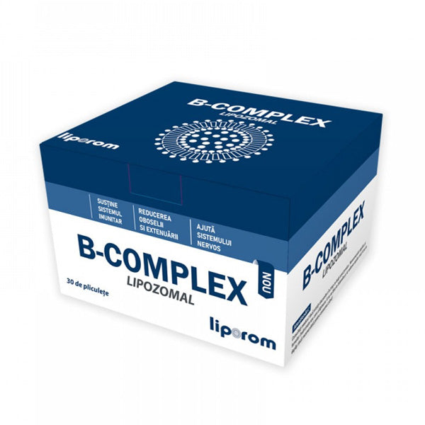B-Complex lipozomal, 30 plicuri, Liporom