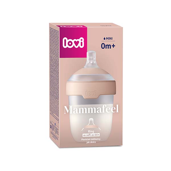 Biberon Mammafeel cu tetina anti-colic 150 ml 21/595, LOVI
