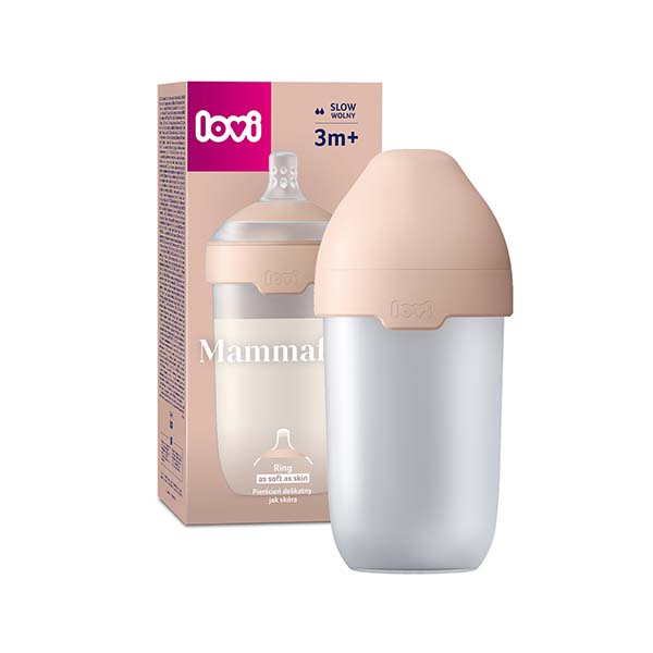 Biberon Mammafeel cu tetina anti-colic 250 ml 21/596, LOVI
