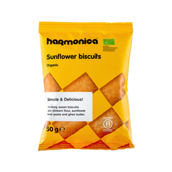 Harmonica Bio Biscuiti cu pastă de floarea-soarelui 50G