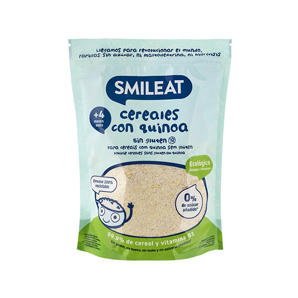 Smileat Cereale fara gluten cu quinoa 200g, +6 luni, Eco