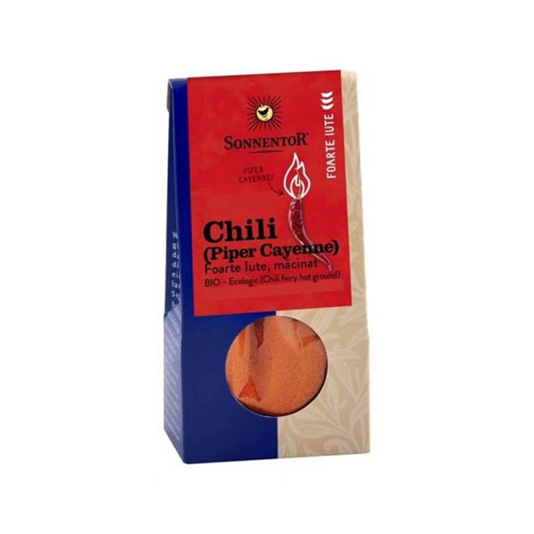 Sonnentor Condiment Chili Foarte Iute Macinat 40G Eco