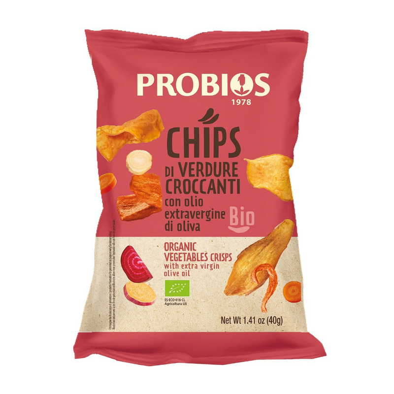 Probios Bio Chipsuri de Legume Cu Ulei de Masline Extravirgin, Eco, Fara gluten 40G