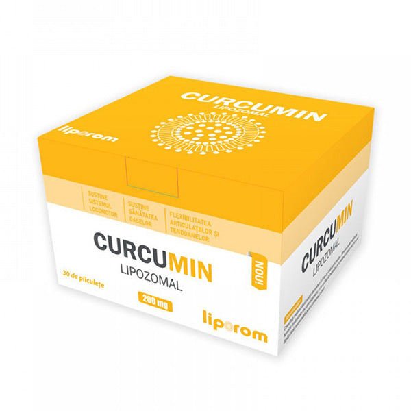 Curcumin lipozomal 200mg, 30 plicuri, Liporom
