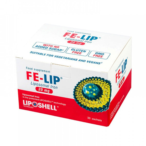 Fier lipozomal 20 mg LIPOSHELL, 30 plicuri, FE-LIP