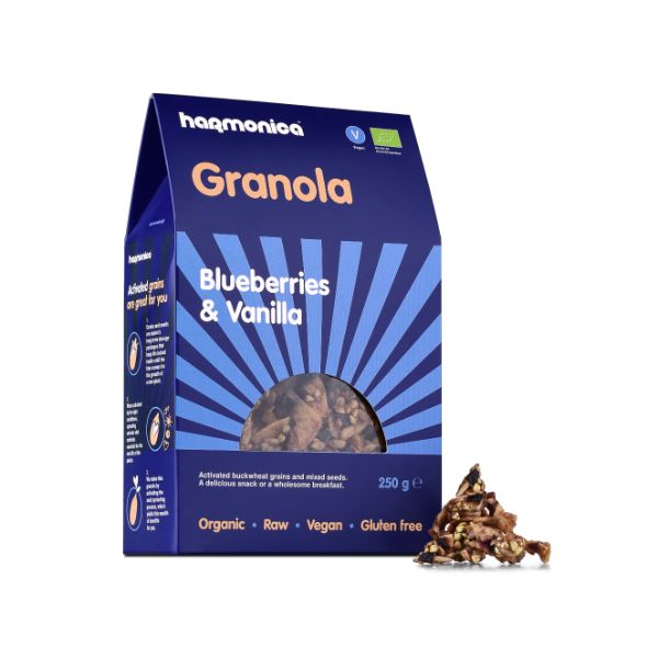 Granola cu afine si vanilie, fără gluten 250G, ECO