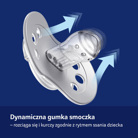 Suzeta Silicon Dynamic 6-18M 2 Pcs Night&Day Fata - 22/915girl
