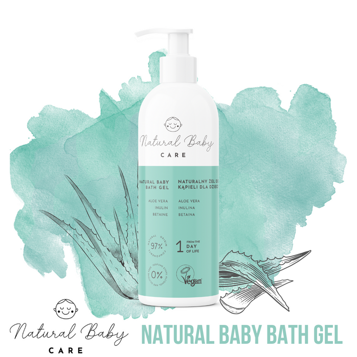 Gel de dus natural pentru bebelusi, 200 ml