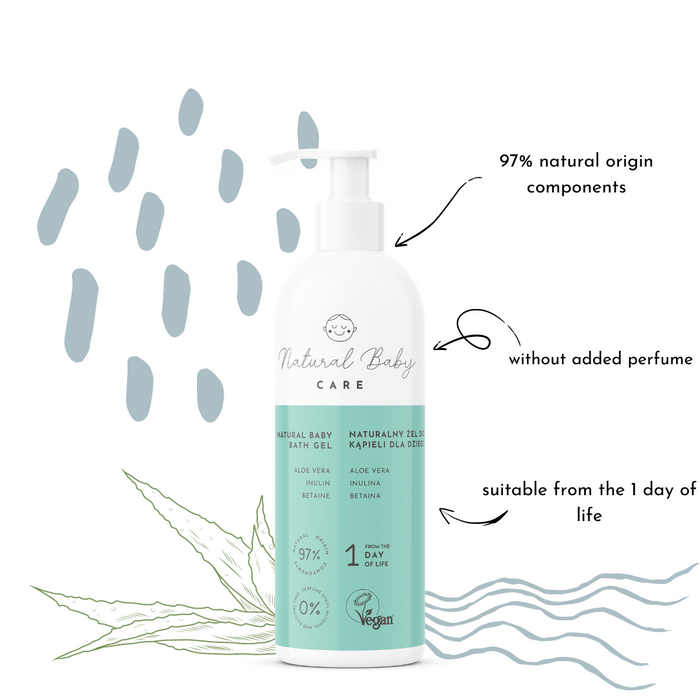 Set de 4 produse naturale pentru ingrijirea bebelusului 0+