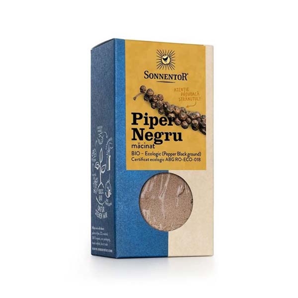 Sonnentor Condiment Piper Negru Macinat 50G Eco