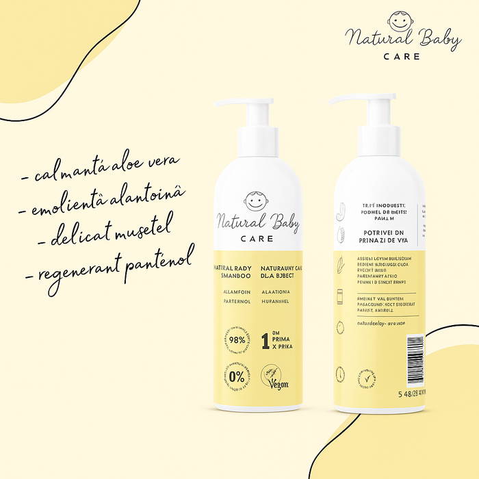 Sampon natural pentru bebelusi, 200 ml