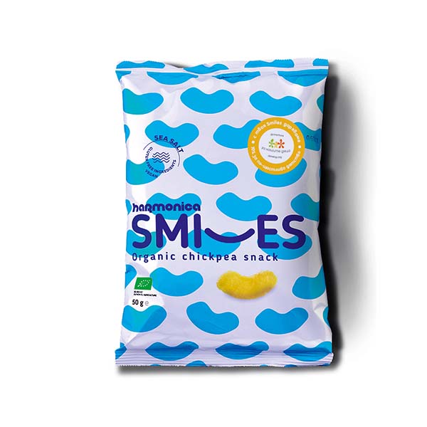 Pufuleti smiles cu sare de mare 50 G, ECO