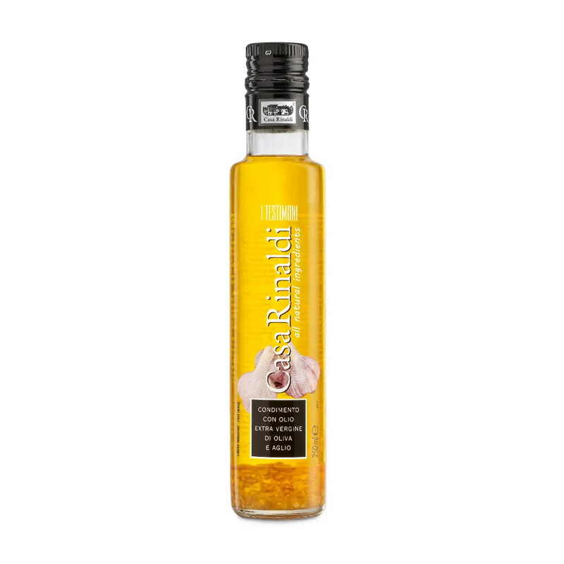 Casa Rinaldi Ulei de masline extravirgin aromatizat cu usturoi 250 ml