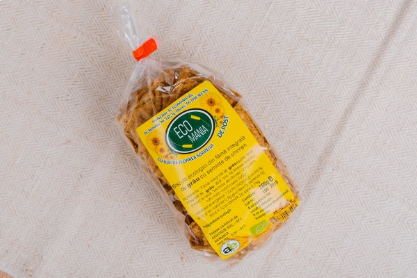 Ecomania Bio Biscuiti Integrali Cu Seminte de Chimen 200G