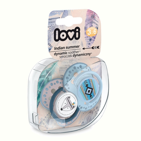 Lovi Suzeta Silicon Dynamic 6-18M 2 Pcs Indian Summer Baiat - 22/857Boy