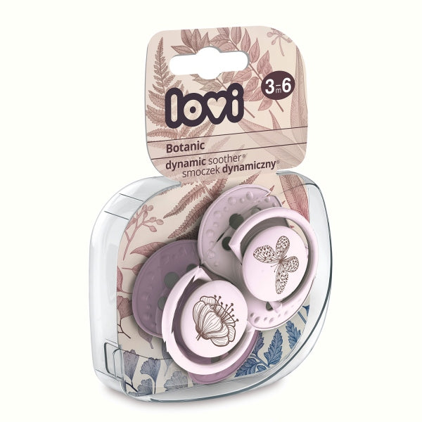 Lovi Suzeta Silicon Dynamic 3-6M 2 Pcs Botanic Fata - 22/870Girl