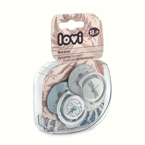 Lovi Suzeta Silicon Dynamic 18+ M 2 Pcs Botanic Baiat - 22/875Boy