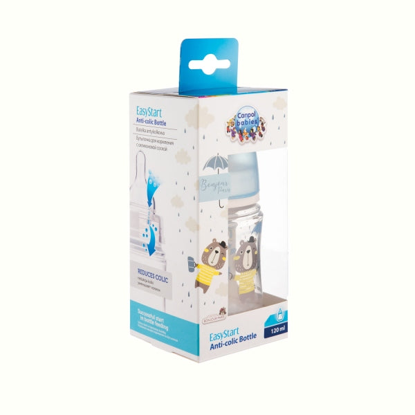 Canpol Babies Biberon Anticolici Cu Gat Larg 120 ml Pp Bonjour Paris_Blu - 35/231_Blu