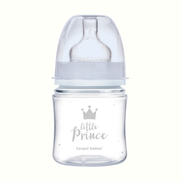 Canpol Babies Biberon Anticolici Cu Gat Larg 120ml Pp Easy Start Royal Baby Blue - 35/233_Blu