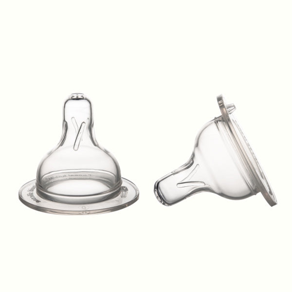 Canpol Babies Tetina Din Silicon Hrana densa Pentru Biberon Cu Gat Larg 2Pcs Easystart - 21/733