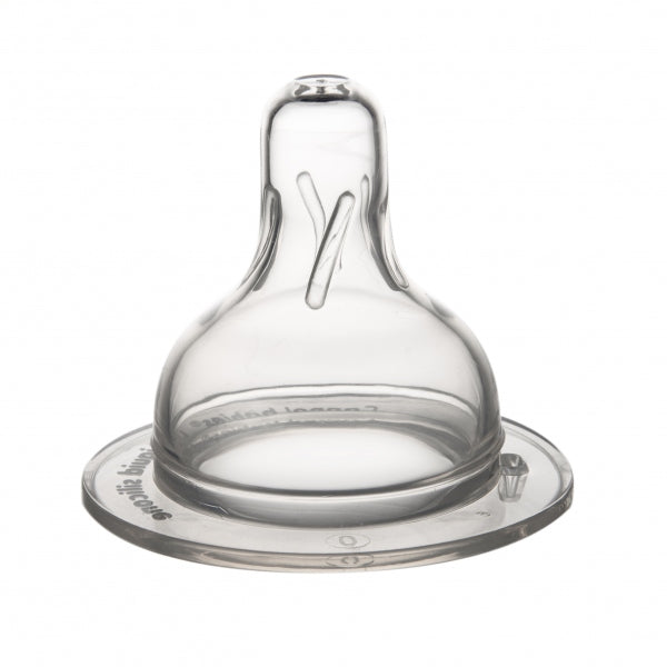 Canpol Babies Tetina Din Silicon Hrana densa Pentru Biberon Cu Gat Larg 2Pcs Easystart - 21/733