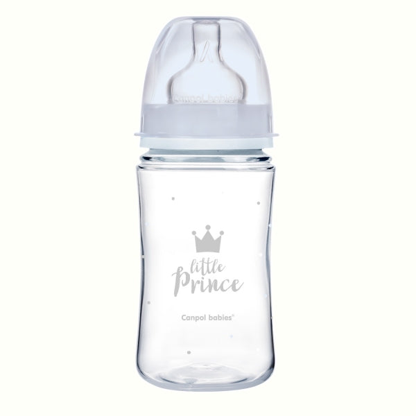 Canpol Babies Biberon Anticolici Cu Gat Larg 240ml Pp Easy Start Royal Baby Blu - 35/234_Blu