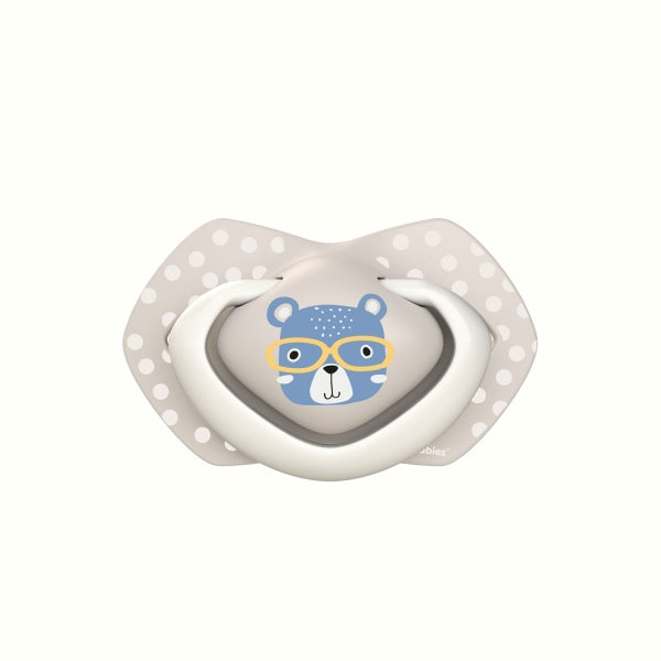Canpol Babies Suzeta Simetrica Din Silicon 18 M+ Bonjour Paris 2 Pcs 22/649_Blu