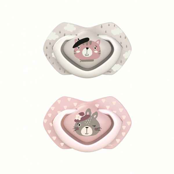 Canpol Babies Suzeta Simetrica Din Silicon 18 M+ Bonjour Paris 2 Pcs 22/649_Pin