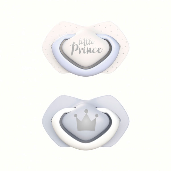 Canpol Babies Suzeta Simetrica Din Silicon 0-6 M Royal Baby 2 Pcs 22/650_Blu