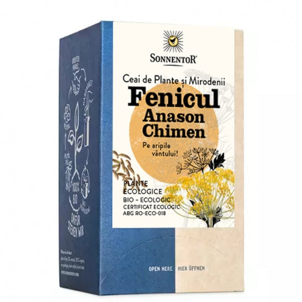 Sonnentor Ceai plic Plante Fenicul -Anason- Chimen 18 plic Eco