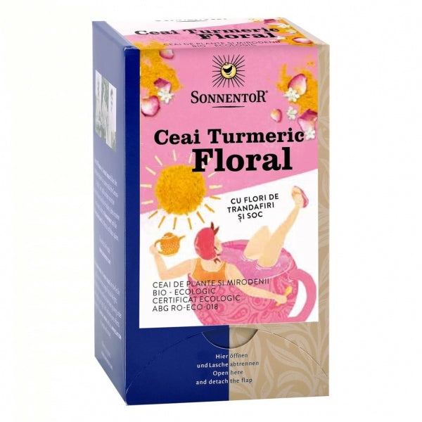 Sonnentor Ceai plic Turmeric Floral 18 plic Eco