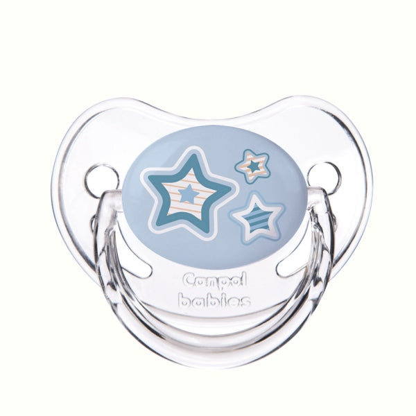 Canpol Babies Suzeta Orthodontica Din Silicon +18 Luni 1 Bc -Newborn Baby Blue Stars 22/567-Blu