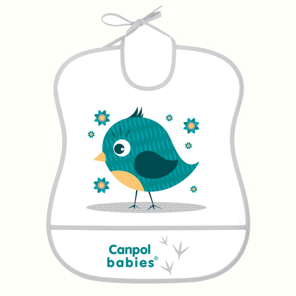 Canpol Babies Bavete Moale,Impermeabila, Cu Buzunar Cute Animals 2/919